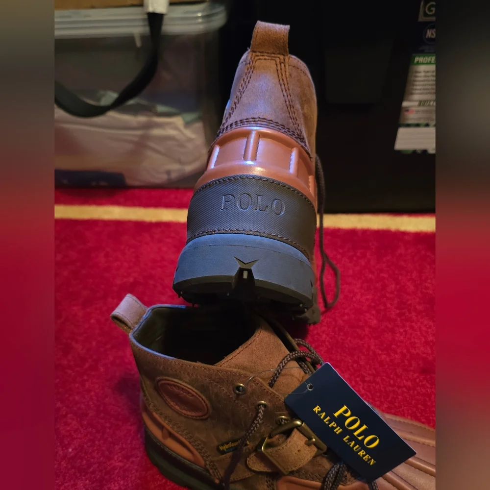 Polo Ralph Lauren Men's Oslo Low Waterproof Leather & Suede Boot